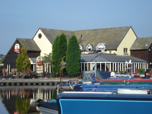 The Toby Carvery Pub & Restaurant sits just across the water from the Black Prince boatyard.